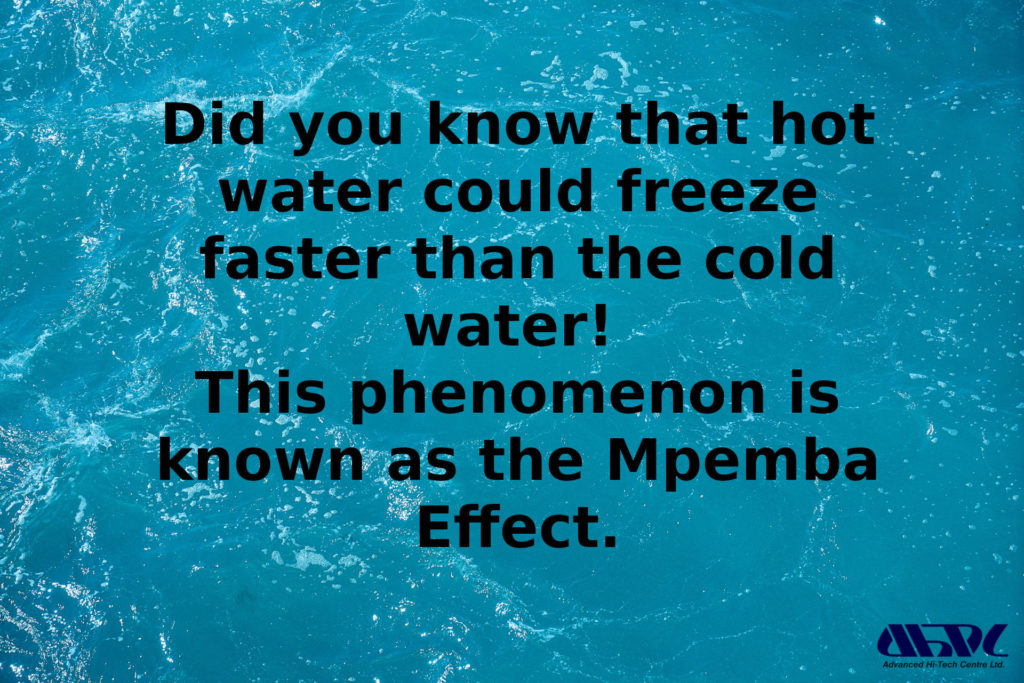 Tuesday Facts – Mpemba effect